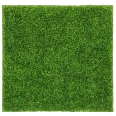 Monyance Simulation Green Turf Decor Artificial Grass Turf Tiles for Patio Lawn Decoration(5.91X5.91X0.39Inches)