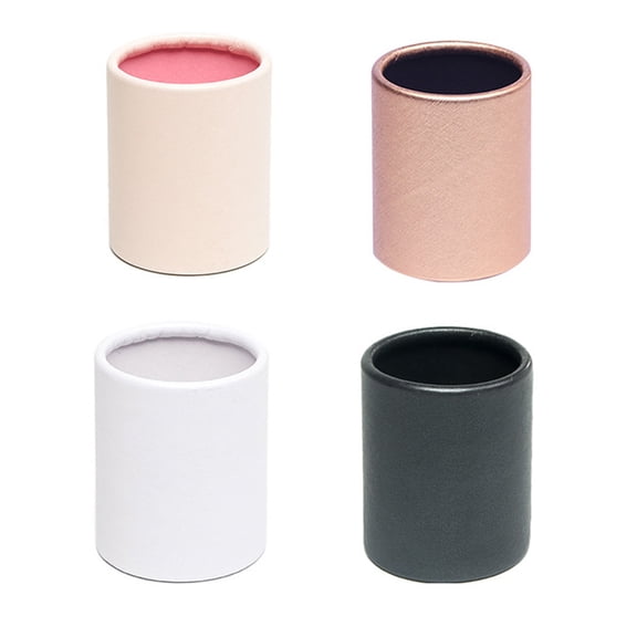 Monyance Small Flower Bucket 4pcs Cardboard Cylinder Flower Packaging Box with Lids for Gifts(3.15X2.36X2.36Inches)