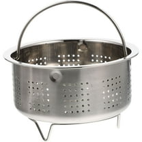 Monyance Stainless Steel Steamer Basket Stainless Steel Dumpling Steamer Basket - Non-Stick Vegetable Food Cooker(5.43X5.43X3.35Inches)