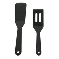 Monyance Steak Shovels 2Pc Silicone Spatula Set Heat Resistant Nonstick Cooking Turner Rubber Kitchen(10X1.97X0.47Inches)