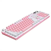 Monyance USB Keyboard Gaming Keyboard 104 Keys Wired RGB Full Size Silent for PC(17.13X5.12X0.98Inches)