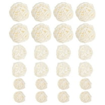 Monyance Vase Fillers 30Pcs Rattan Balls for Bowls: Home Decor, Party, Wedding(1.18X1.18X1.18Inches)