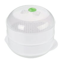 Monyance Vegetable Steamer Microwave Steamer Food Steamer Buns Dumpling Steamer Kitchen Steaming Utensils(8.46X7.17X6.3Inches)