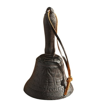 Call Bell Hand Bell, Metal Dinner Bell Retro Restaurant Service Bell With Engraved Peacock Pattern Brass Decorative Service Wedding Bells