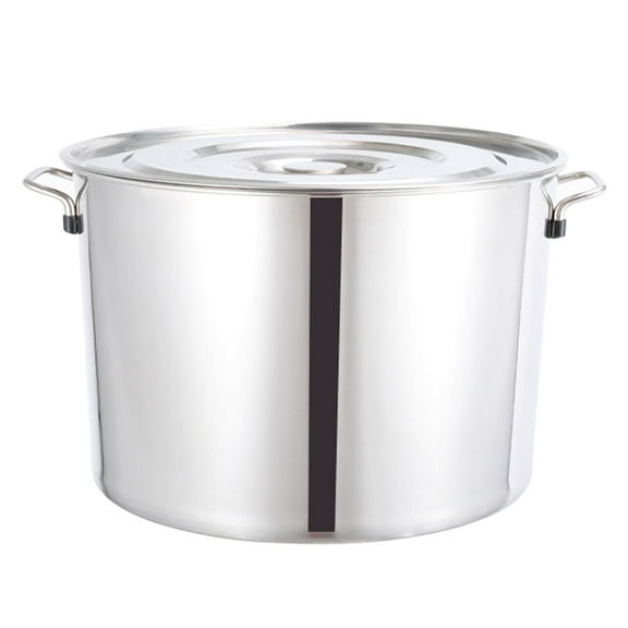 Monyance Water Bucket Stainless Steel Soup Pot with Lid - Home Kitchen Cookware(8.66X10.63X7.87Inches)