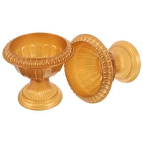 Monyance Wedding Flowerpots 2pcs Urn Planter Flower Pot Pedestals for Home Decor(6.5X6.5X5.91Inches)