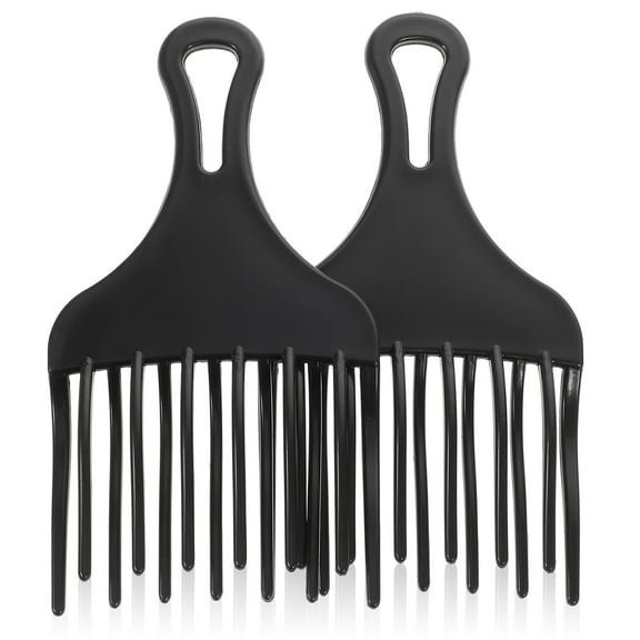 Monyance Wide Tooth Comb 2PCS Smooth Hair Pick Comb for Men Curly Hair(6.69X3.15X0.39Inches)