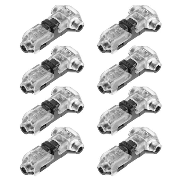 Monyance Wiring Connector iplusmile 8pcs Quick Splice Wire Terminals T Tap Kit for Car Vehicle Cable Gland(0.98X0.39X0.2Inches)