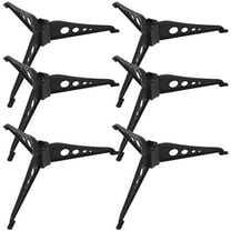 Monyance Xmas Tree Fixing Tools 6Pcs Christmas Tree Stands Triabgle Tabletop Tree Holder (Black)(11.42X6.5X1.97Inches)