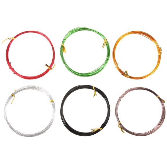 TAILTOSS 6Pcs Aluminum Bonsai Training Wire Assorted Colors for DIY Tree Branch Shaping and Plant Support
