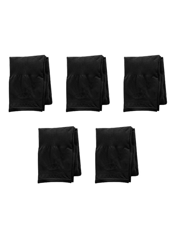 arm sleeve 5 Pairs Sunscreen Ice Silk Sleeves Breathable Sun Block Oversleeve Outdoor Riding Arm Sleeve Long Cooling Arm Covers for Lady Wearing (Black)(12.2X2.36X0.04Inches)
