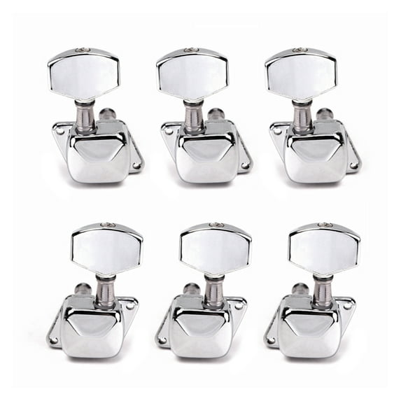 Monyance banjo head tuning with peg 6pcs Guitar Tuning Pegs Keys Machine Tuner for Acoustic Electric Guitar Ukulele(1.57X1.1X1.57Inches)
