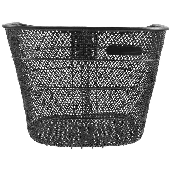 Monyance bike handlebar basket Wire Bike Basket for Small Pets & Groceries - Detachable Handlebar Carrier(13.19X10.04X9.84Inches)