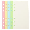 thumbnail image 1 of Monyance binder paper 100 Sheets Blank Colored A6 Loose Leaf Paper 6-hole Punched Binder Refill Paper(6.77X3.74X0.31Inches), 1 of 10