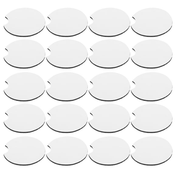 Monyance blank cup coaster DIY Car Coasters Rubber Cup Pad Mat - White Round Mug Coaster for Home & Bar(2.76X2.76X0.16Inches)