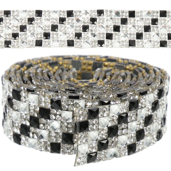 Monyance bling rhinestone rolls Self Adhesive Rhinestone Ribbon for DIY Crafts, 2CM x 1M(39.37X0.79X0.08Inches)