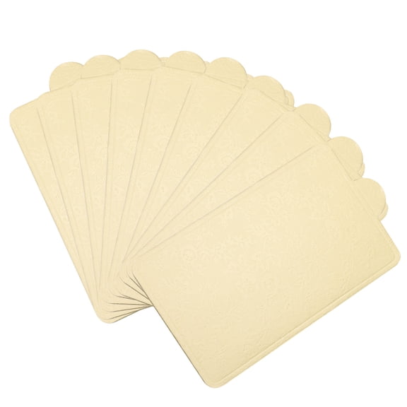 Monyance cake board 100pcs Cupcake Toppers Mini Cake Boards Dessert Displays Tray(4.21X2.36X0.08Inches)