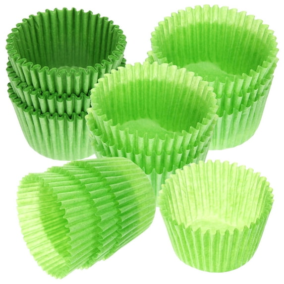 Monyance cake cups Green Cupcake Liners for St. Patrick's Day - 1000pcs(1.97X1.97X1.18Inches)