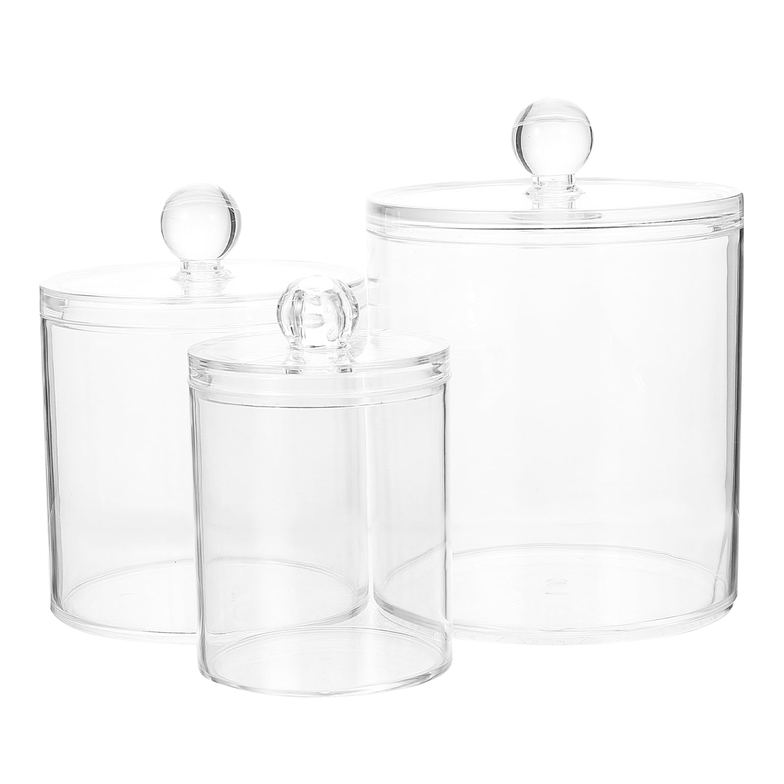 Monyance clear apothecary jar 3Pcs Clear Apothecary Jars with Lids for ...