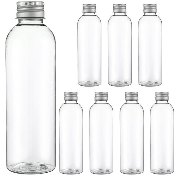 TAILTOSS Plastic Empty Bottles Transparent For Friends Camping 8Pcs 5.9In Tall