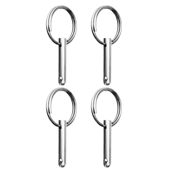 Monyance clevis pins 4 Pcs Stainless Steel Quick Release Bimini Pin Spring Marine Safety Pin Marine Boat Parts and Accessories(2.56X1.18X0.39Inches)
