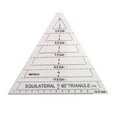 thumbnail image 1 of Monyance clother making ruler Patchwork Ruler 60 Degree Triangle Quilting Ruler Patchwork Acrylic Template Sewing Accessories(5.31X6.5X0.12Inches), 1 of 10