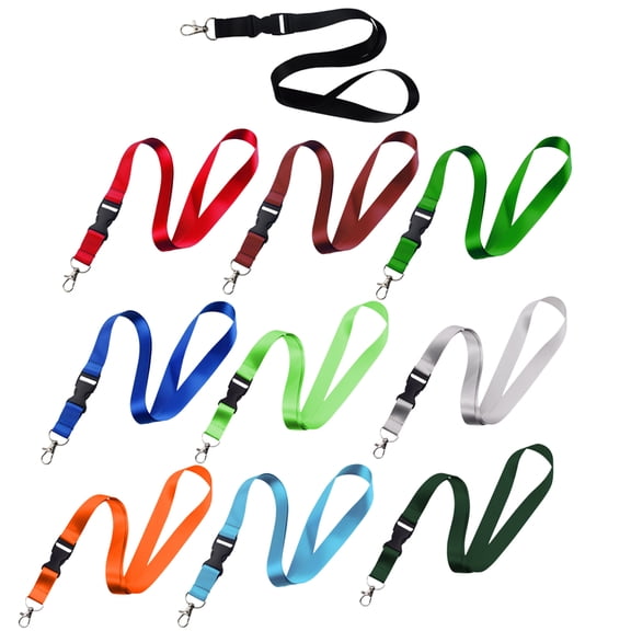 TAILTOSS Detachable Nylon Lanyard with Lobster Clip for Id Badges and Phone Hanging Use 10Pcs