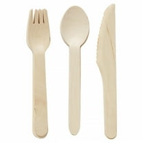 TAILTOSS Compact Wood Utensil Set Modern Look for Formal Events 12Pcs
