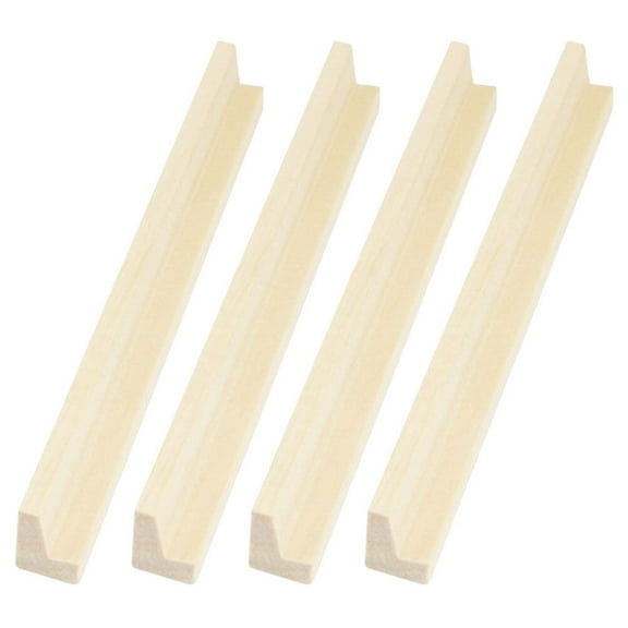 Monyance desktop domino racks Wooden Domino Holders 4pcs for Mexican Train Mahjong(7.48X0.91X0.71Inches)