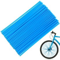 Blue Bike Spoke Wraps Protector Kit with 75 PCS for Motorcycle Dirt Bike Rim Use Lightweight and