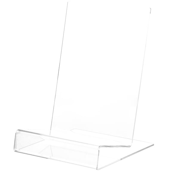 Monyance display stand Acrylic Book Display Stand for Tablets, Magazines, CDs(7.87X5.91X5.91Inches)