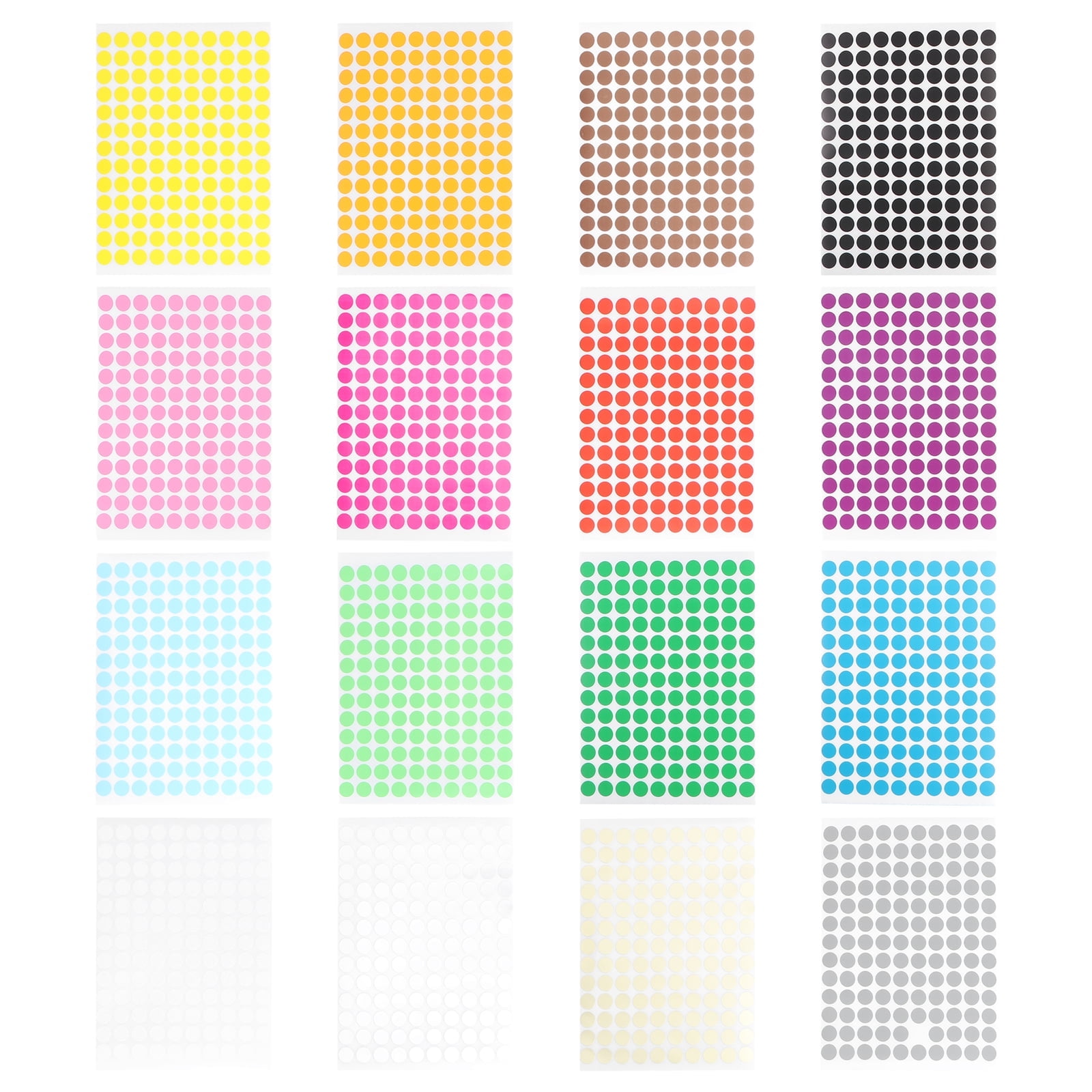 Monyance dot label sticker Colorful Dot Sticker Labels for Scrapbooking ...