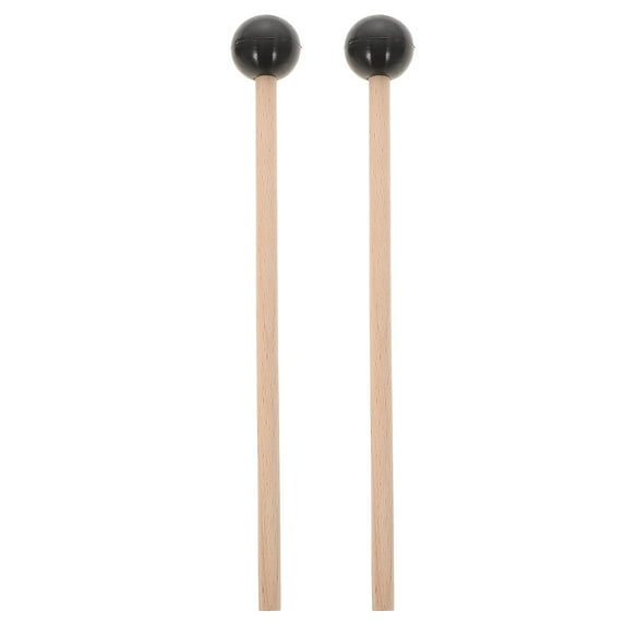 Monyance drum mallet Wood Drum Sticks with Mallets 2Pcs - Non-Drumsticks Fundamentals(8.27X0.98X0.98Inches)