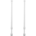 thumbnail image 1 of Monyance expandable curtain rod tension Adjustable Spring Tension Rods for Curtains, Cupboards, and Showers (2pcs)(19.69X0.98X0.98Inches), 1 of 10