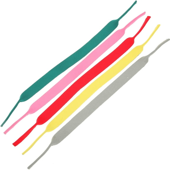 Monyance eyeglass straps 5pcs Floating Sunglasses Strap Adjustable Foam Eyewear Retainer for Surfing(16.14X0.79X0.39Inches)