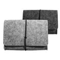 thumbnail image 1 of Monyance felt storage bag 2pcs Felt Bag Passport Holder Handy Phone Pouch Portable Storage Bag Electronics Accessories Protective Case Organizer (Dark Grey and Light Grey)(6.3X5.12X1.57Inches), 1 of 10