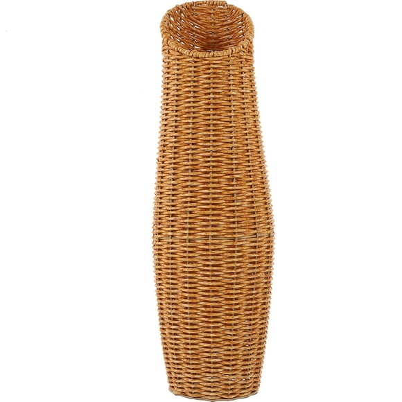 Monyance flower vase Wicker Floor Vase for Flowers and Plants - Boho Home Decor(16.54X5.12X5.12Inches)