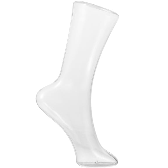 Monyance foot model Clear Plastic Foot Model for Socks & Shoes Display(12.2X7.87X3.35Inches)