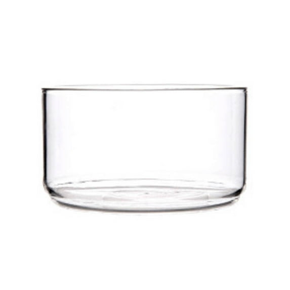 FRCOLOR Clear Glass Salad Bowl for Serving Fruits and Desserts High Quality Transparent Easy to Clean