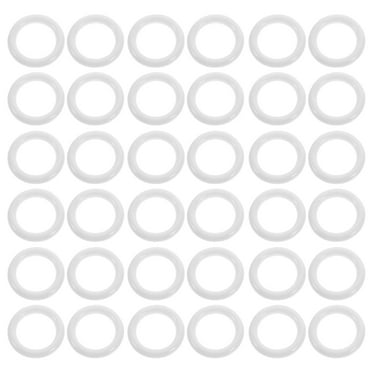 Monyance grommets for curtains 100pcs Plastic Curtain Eyelets for Window Rods(0.39X0.39X0.04Inches)