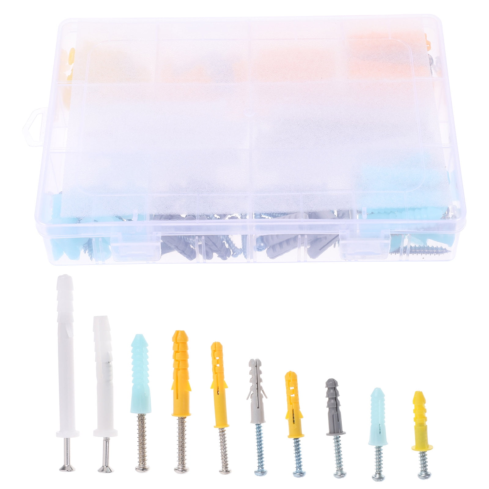 FRCOLOR Drywall Anchor Kit with 1 Set of Screws for Hanging Pictures Drywall Walls Assorted Color