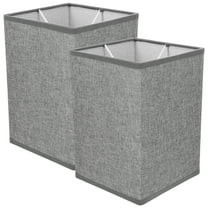 Monyance home lampshade 2pcs Rectangular Linen Lamp Covers Modern Style Floor Lamp Shades Grey(7.87X5.51X5.51Inches)