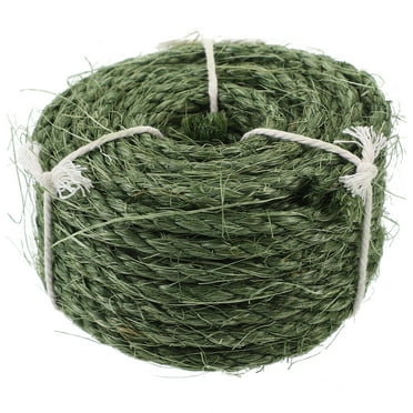 FRCOLOR Green Sisal Rope for Decor Durable and Wear Resistant Cat Tree Scratching Post Material 1 Roll