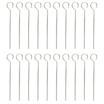 Monyance kabob skewers 20Pcs Stainless Steel BBQ Skewers for Meat, Shrimp, Chicken(5.91X0.98X0.08Inches)