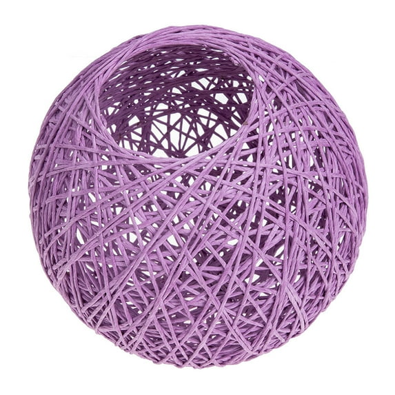 Monyance lamp shade Rattan Chandelier Lamp Shade Pendant Light Fixture - Purple(7.87X7.87X7.09Inches)