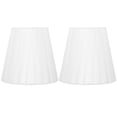 thumbnail image 1 of Monyance light shade 2pcs Cloth Lamp Shades Clip on Chandelier Shade for Table Lamp(5.51X5.12X3.54Inches), 1 of 10