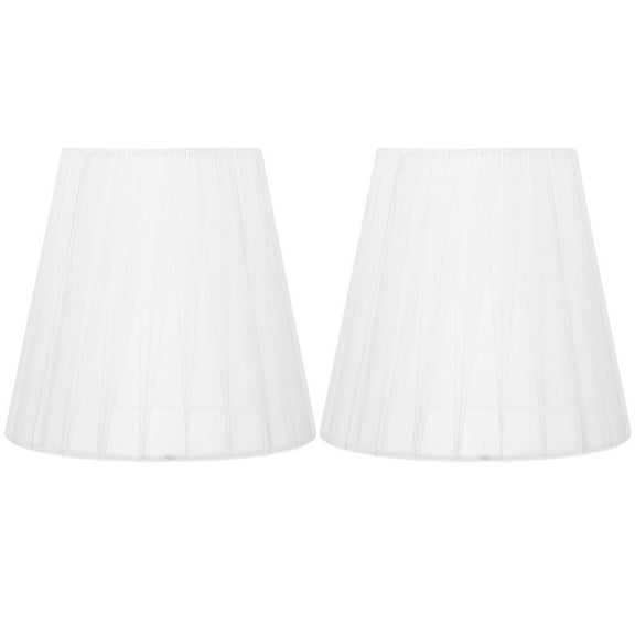 Monyance light shade 2pcs Cloth Lamp Shades Clip on Chandelier Shade for Table Lamp(5.51X5.12X3.54Inches)