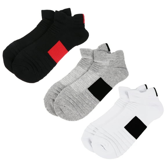 Monyance male low cut socks Men's Cotton Ankle Socks with Arch Support - 3 Pairs(9.84X3.15X0.08Inches)
