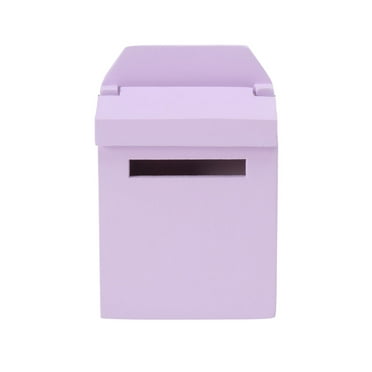 Monyance minihouse mailbox 1pc 1 to 12 Ratio Miniature Mailbox Decorative Letter Box Model Mini Scene Props (Lavender)(1.81X1.02X2.72Inches)
