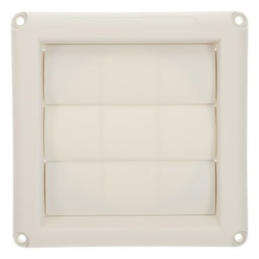 Monyance outside dryer vent covers for house 4" Outdoor Dryer Vent Cover for Duct Opening (White)(6.1X6.1X1.38Inches)